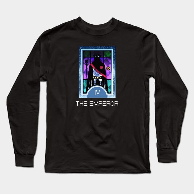 The Emperor Arcana Tarot Card Long Sleeve T-Shirt by loveandlive